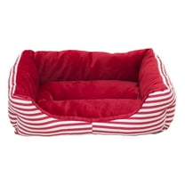 Zhourta Christmas Pet Bed Cat House Dog Bed 18x13x5 Inch Festive Holiday Themed Cozy Shelter for Indoor Pets