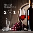 thumbnail image 4 of Vasificador de vino TeTen Labs (paquete de 2), oro rosa premium, 4 of 6