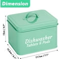 thumbnail image 3 of baomifa-Webake Dishwasher Pod Holder Tablet Container, Farmhouse Metal Dishwasher Pods Container with Lid for Kitchen Organization and Storage, 3 of 4