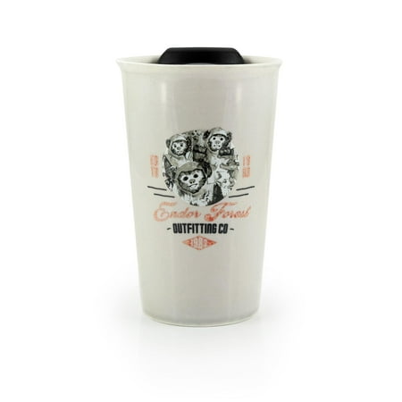 

Star Wars Ewok Ceramic Mug With Lid | Endor Forest Outfitting Co. | 12 Ounces