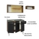 thumbnail image 4 of Madesa Gabinete de Cocina Integral Compacta 165 cm con Fregadero Emilly Rustic/Negro 06, 4 of 10