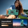 thumbnail image 6 of for iPhone 13 Mini Case with Screen Protector,Sliding Camera Cover,-Grade Cover with  Stand Phone Case 5.4" Turquoise, 6 of 13