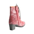 thumbnail image 5 of TMA EYES Abstract Studded Lace-up and Zipper Women's Leather Boots, 5 of 6