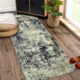 thumbnail image 2 of FairOnly 2'x6' Black Washable Runner Rugs for Hallway Entryway Low Pile Non Slip Modern Abstract Laundry Runner Rug Geometric Rug for Kitchen, 2 of 7