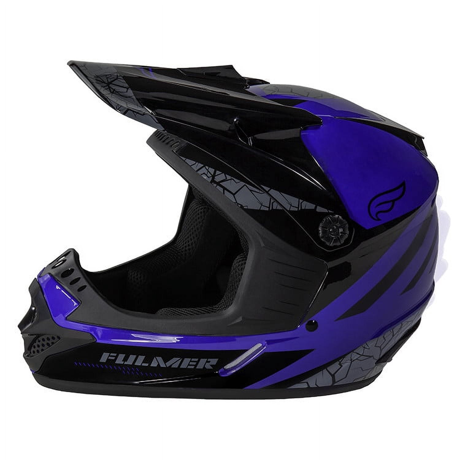 Fulmer 253 FJ2 MPX Quake Youth MX Offroad Helmet Blue LG