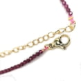 thumbnail image 5 of Collar de cuentas de piedras preciosas facetadas de 2 a 3 mm, cristal de cuarzo rosa, turmalina, lapislázuli, piedra Tianhe, pulsera de 15 a 18 cm, 5 of 5