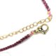 thumbnail image 5 of Collar de cuentas de piedras preciosas facetadas de 2 a 3 mm, cristal de cuarzo rosa, turmalina, lapislázuli, gargantilla, 1 circón, collar de 38 a 40 cm, 5 of 5
