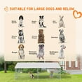 thumbnail image 4 of PawHut 13.1' x 7.5' x 4.9' Outdoor Dog Kennel w/ Waterproof Cover, 4 of 10