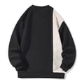 thumbnail image 2 of ameIAEA Men's Crewneck Sweatshirts Long Sleeve Color Block Pullover Tops Lightweight Workout Shirts, 2 of 4