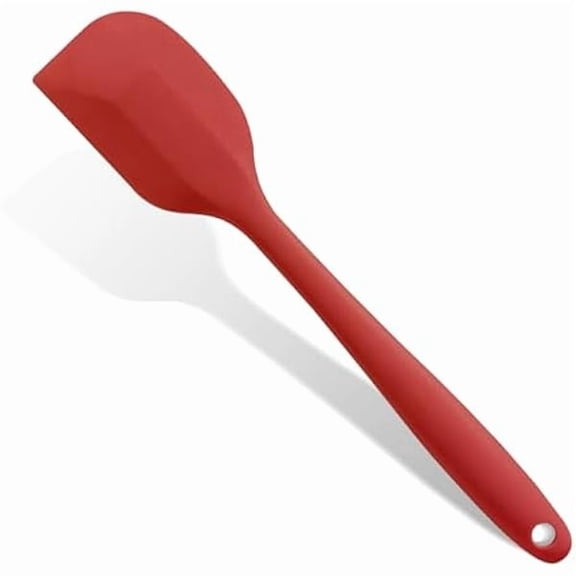Red Rubber Spatula for Kitchen Use, Silicone Spatulas for Cooking Heat Resistant, Flexible Small Kitchen Spatula for Kitchen Nonstick Cookware - Multi-Functional High-Efficiency Design