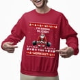 thumbnail image 2 of Christmas Sweatshirt, I'm Gonna Sleigh This Workout Christmas Sweatshirt, Muscular Santa Ugly Holiday Jumper, Funny Gym Lover Gift for Weightlifters & Fitness Fans, 2 of 5
