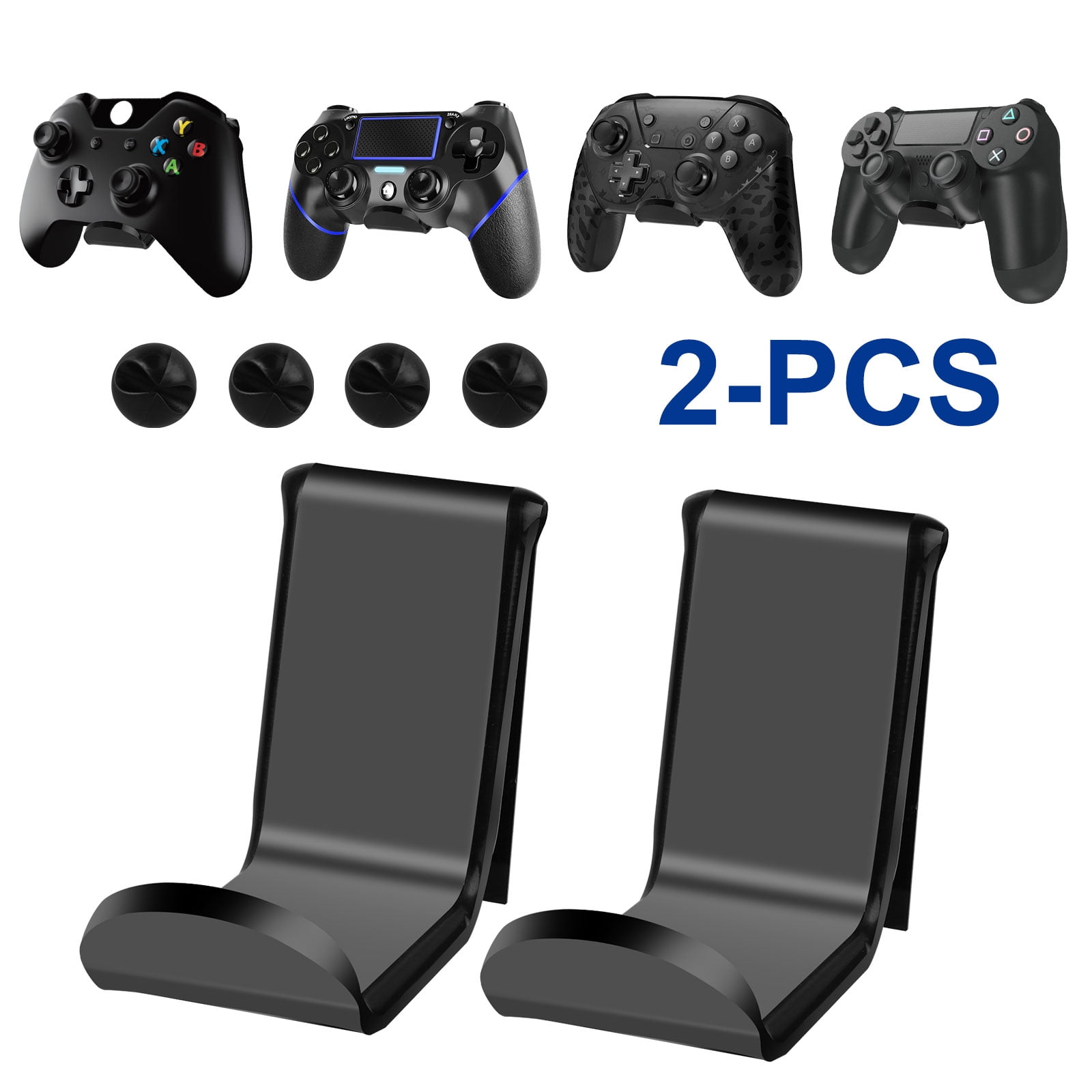 EEEkit 2-Pack Acrylic Headphone Stand Game Controller Mount Display Stand Hook Hanger Fit for Xbox One / PS4/ Nintendo Switch PC Gamepad, - Walmart.com