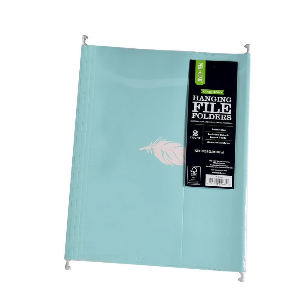 Pen + Gear Pg 2pk Hanging File Folder, 9.25x11.75in