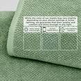 thumbnail image 5 of Great Bay Home Quick Dry Loop Textured 2-Pack Extra Large Bath Sheet Set, 35” x 68”, Mineral Blue, 5 of 6