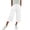 A532 White, variant on Xdegoge Women's Denim Capris High Waisted Wide Leg Jeans Casual Cropped Denim Pants Elastic Waist Relaxed Fit Summer Comfy Trouser Long Denim Shorts with Pockets