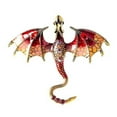 thumbnail image 2 of Tnobhg Vintage Oil-dripping Flying Dragon Brooch Rhinestone Cartoon Enamel Animal Shape Men Women Clothing Hat Bag Lapel Pin Fashion Jewelry Gift, 2 of 8