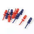 thumbnail image 1 of Reemplazo Rojo Azul Plástico Eléctrico Prueba Gancho Clip Kit 5 Pares Unique Bargains probadores múltiples, 1 of 2