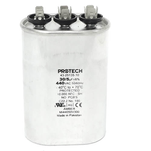 43-25135-10 - OEM Rheem Capacitor Oval 30/5 uf 440 volt