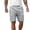 (NEW112)Gray, variant on Thousandth Men's Summer Solid Color Relaxed Chino Shorts Casual Elastic Waist Drawstring Thin Breathable Pocket Shorts for Gym, Running, Basketball