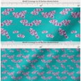 thumbnail image 2 of Soimoi Cotton Cambric Fabric Orchid Floral Print Fabric by The Yard 56 Inch Wide, 2 of 7