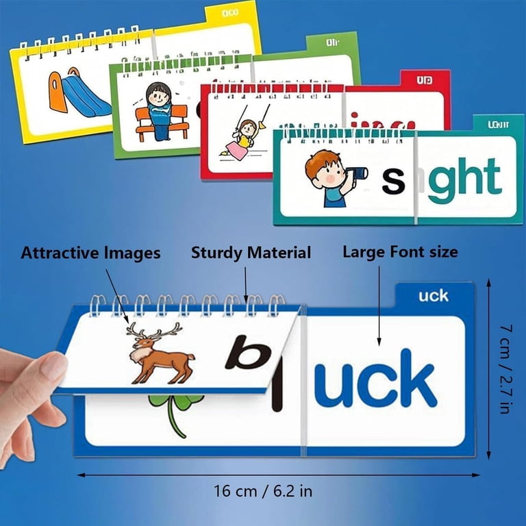 30 Read and Rhyme Flip Books, Word Family Flipbooks, Phonics