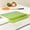 Green #2, variant on 2 in 1 Acrylic Cutting Board with Detachable Waste Container | Non Slip Countertop Cutting Mat for Meat and Vegetables | Overhang Design 15x15 Inches