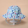 thumbnail image 2 of Penkiiy Baby Sun Hat Toddler Summer UPF 50+ Sun Protection Baby Boy Hats Beach Hats Wide Brim Bucket for Baby Girl Adjustable Kid Cap Blue for M, 2 of 3