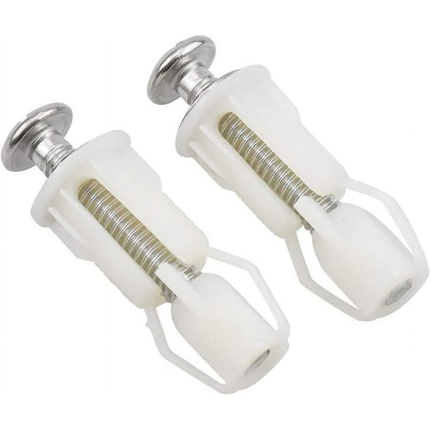 Tornillos para tapa de inodoro, fijaciones fáciles de instalar, 2 piezas