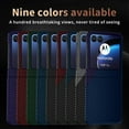 thumbnail image 7 of Decase Super Slim Case for Motorola Razr 50 Ultra, Carbon Fiber Protective Cover Skin, Soft Touch Sturdy Durable Carbon Case, Snap-on Back Cover,Black + Blue, 7 of 7