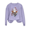 thumbnail image 2 of XUNKUSGA Halloween Sweatshirts for Women Classic Graphic Crewneck Long Sleeve Pullover Tops Casual Loose Shirts for Women Fashion Halloween Sweatshirt Women M, 2 of 5