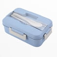 thumbnail image 2 of Teissuly Picnic Bento 3-compartment Meal Storage Lunch Box With Cutlery For Kids Adult Teissuly WER202312133173, 2 of 9