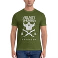 thumbnail image 1 of Camiseta de terciopelo Thunder Club Essential para hombre camisetas gráficas camisetas de algodón para hombre camisetas negras, 1 of 7