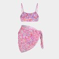 thumbnail image 4 of Traje de baño para mujer, traje de baño con tirantes estampados para mujer, conjuntos de bikini de moda, trajes de baño para mujer, 4 of 4