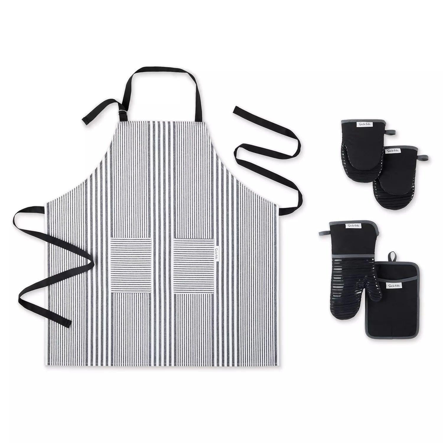 Sur La Table 5Pc. Kitchen Textile Set - Apron, Oven Mitt