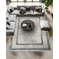 thumbnail image 2 of Grey Framed Area Rugs for Living Room Washable Rugs Boho Moroccan Area Rug Soft Neutral Geometric Bohemian Carpet Distressed Indoor Rug for Bedroom Dining Room Office Foldable Nonslip Rug, 2 of 9