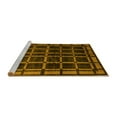 thumbnail image 2 of Ahgly Company Machine Washable Indoor Rectangle Oriental Yellow Modern Area Rugs, 2' x 4', 2 of 4