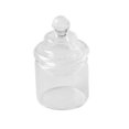 thumbnail image 1 of Tholdsy Frasco de vidrio versátil de cerámica para almacenamiento en seco Solución práctica y elegante para las necesidades de casas de muñecas Tapa alta transparente, 1 of 6