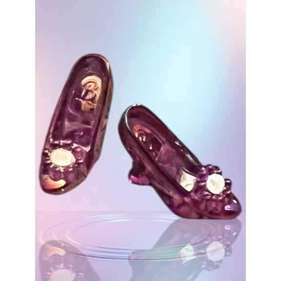 Lol Surprise doll OMG Bartz 1990's 2000's Pink Metallic Heels with Clear Gem Shoes Pretty Treasures