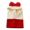 thumbnail image 2 of Gorro de invierno cálido para perros y gatos, capucha cortavientos, regalo para cubrir orejas, disfraz para senderismo, festividades navideñas, clima Rojo L, 2 of 10