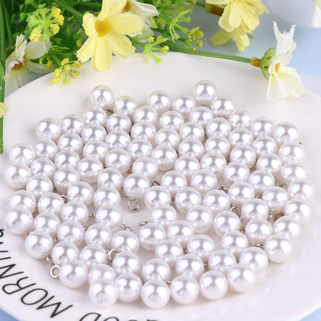 OULII 100pcs White Buttons for Detached Buttons Shirt Decorative Buttons