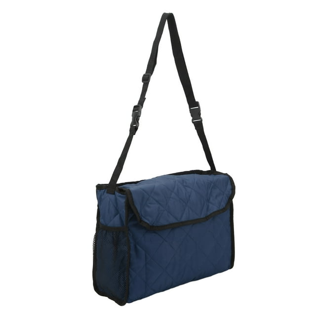 Wheelchair Bag, Walker Hanging Bag Durable Waterproof Multipurpose Convenient Large Capacity For Trolley Navy Blue