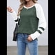 thumbnail image 5 of Sudadera de Larga para Mujer, con Bloques de Color, Informal, para Otoño. Verde XL, 5 of 7