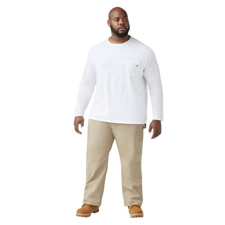 Dickies Big Tall Temp-IQ Performance Cooling Long Sleeve White