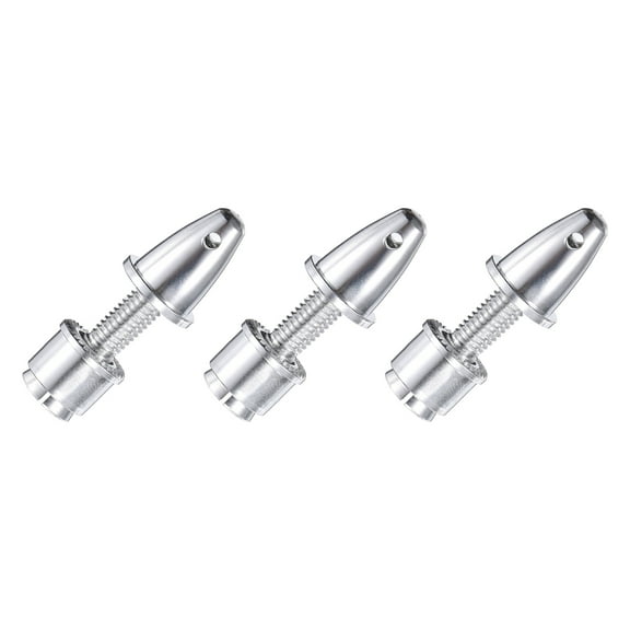 Uxcell 3PCS RC Plane Airplane Spinner Propeller Adapter for Shaft Brushless Motor(3mm Aperture and 5mm Output Axle)