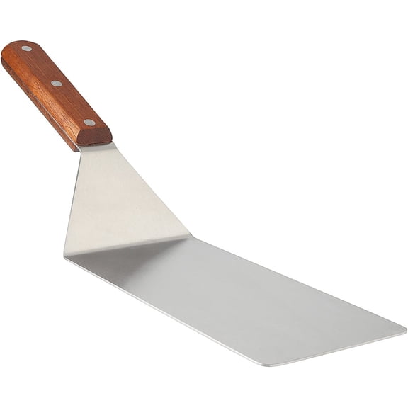 Homi Styles Rust Resistant 15-Inch large metal Stainless Steel commercial spatula restaurant turner , 8-Inch Blade