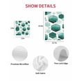 thumbnail image 7 of Turquoise Marble Kitchen Dish Towels for Drying Dishes Set of 4, Gold White Geometric Hexagon Modern Waffle Weave Microfiber Hand Tea Bathroom Towels Quick Dry & Absorbent Towel 15.7x23.6, 7 of 7