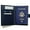 Black, variant on Passport Wallet with RFID Safe Lock