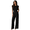 Black, variant on EASYBRA Womens One Shoulder Wide Leg Jumpsuit Sleeveless High Waist Elegant Casual Long Pants Romper