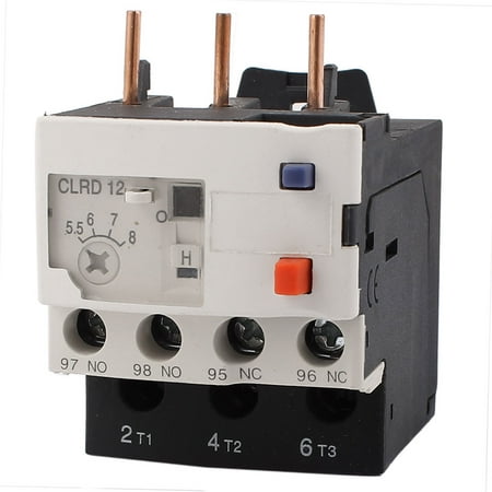 - Unique Bargains Thermal Protection Overload Relay 3 Pole CLRD12 5.5-8A 690V