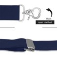 thumbnail image 2 of Qcwqmyl Navy BlueHeavy Duty Suspenders for Men with Hooks for Holding up Work Suspenders Adult, 2 of 4